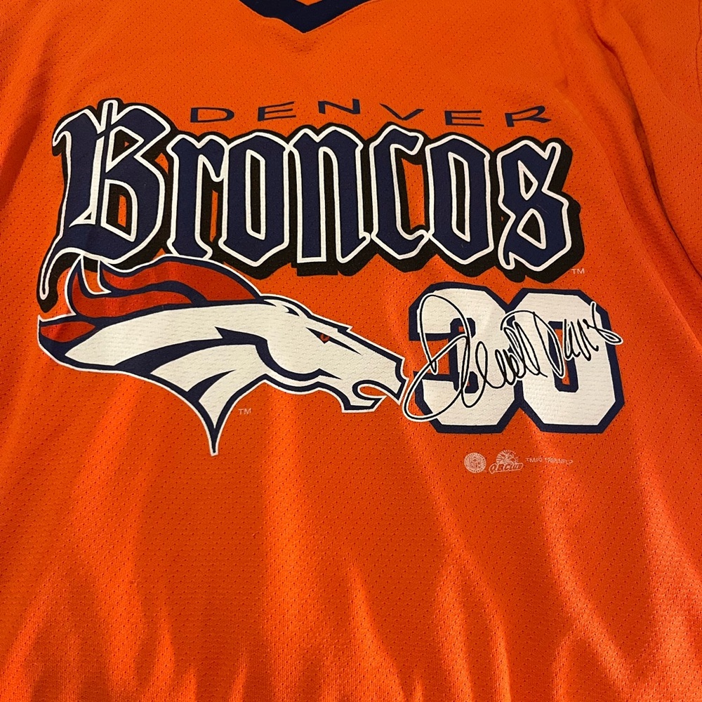 Vintage Denver Broncos Sports Attack Shirt-Jersey Size XL Terrell Davis #30